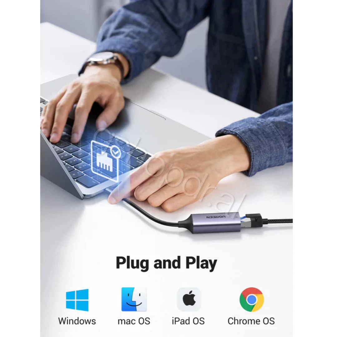 UGREEN USB C to Ethernet Adapter CM648 (4) UGREEN USB C to Ethernet Adapter CM648 GShop Electronics