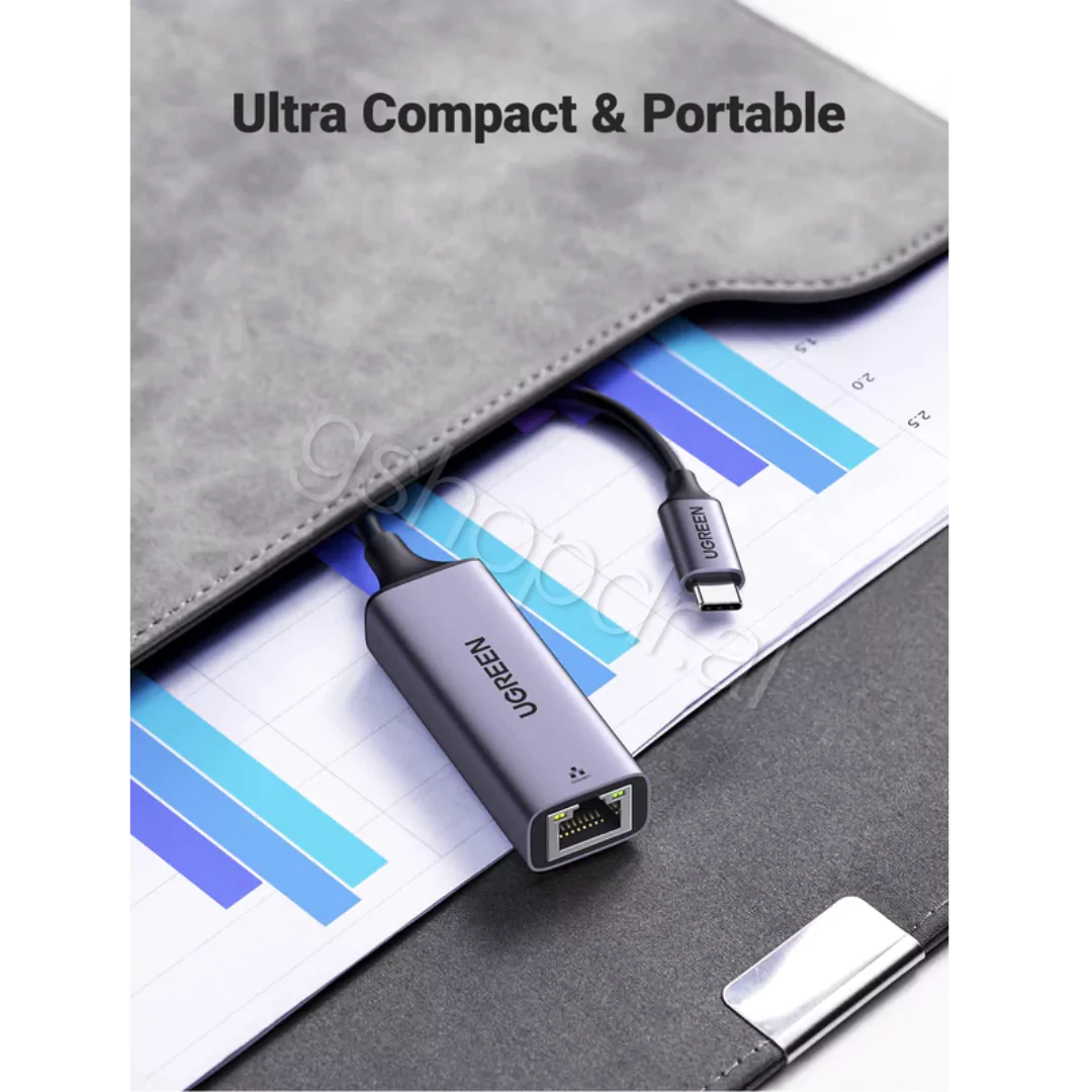 UGREEN USB C to Ethernet Adapter CM648 (5) Përshtatës USB C në Ethernet UGREEN CM648