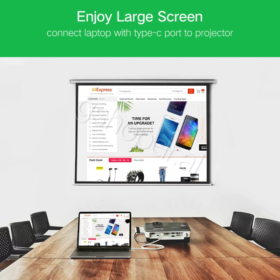 UGREEN USB Type C to HDMI Cable Male to Male ABS Case 1.5m MM121 Tirane Cmimi