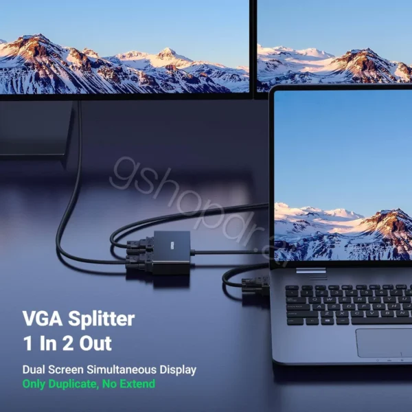 Ugreen VGA Splitter, VGA Male to 2 Female Durres