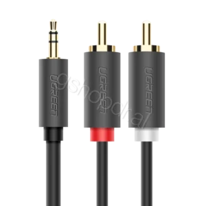 Kabllo audio UGREEN 3.5mm Mashkull në 2 RCA Mashkull 2m AV102 Durres
