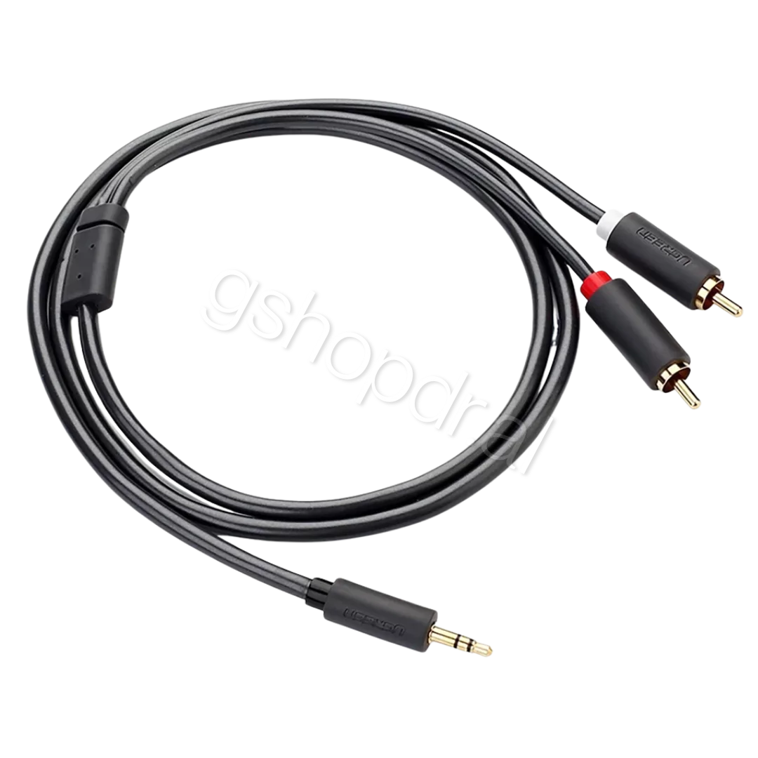 ugreen-35mm-male-to-2-rca-male-audio-cable-2m-av102-3-68b070db183e7 Kabllo audio UGREEN 3.5mm Mashkull në 2 RCA Mashkull 2m AV102 Cmimi