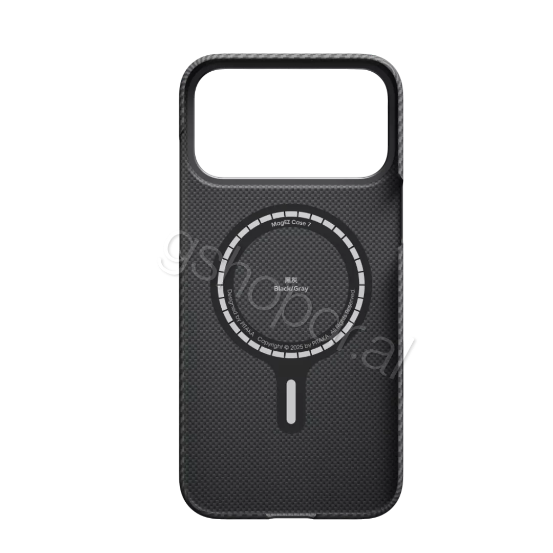 600D BlackGrey (Twill) (PitaTap™) (3) Pitaka Ultra-Slim iPhone 17 Pro Case