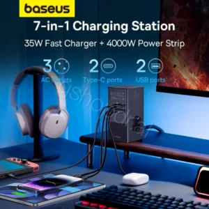 Baseus PowerCombo Tower Digital PowerStrip 3AC+2U+2C 35W Durres