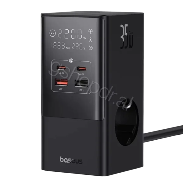 Baseus PowerCombo Tower Digital PowerStrip 3AC+2U+2C 35W