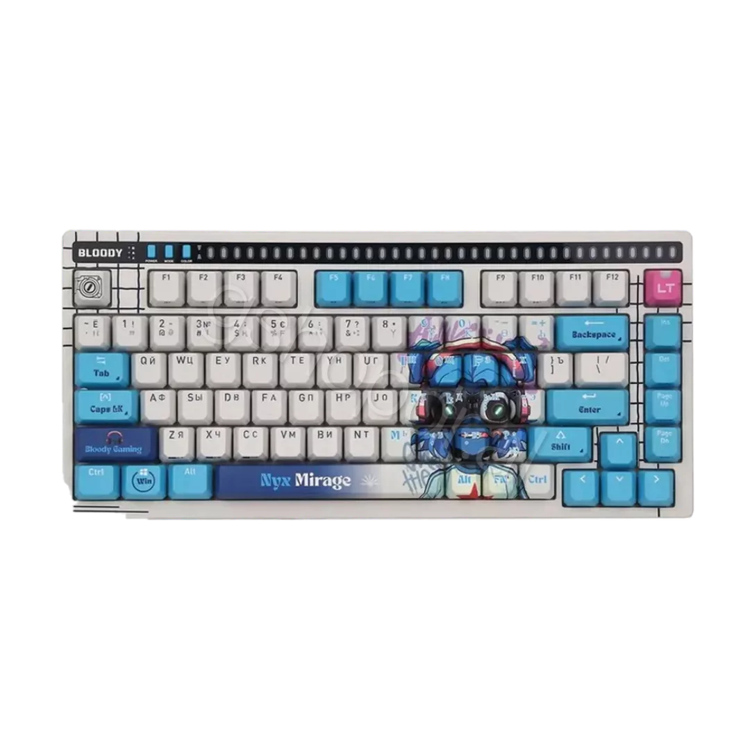 GAMING RGB MECHANICAL KEYBOARD BLOODY AT75 (1) GAMING RGB MECHANICAL KEYBOARD BLOODY AT75 Nyx Mirage