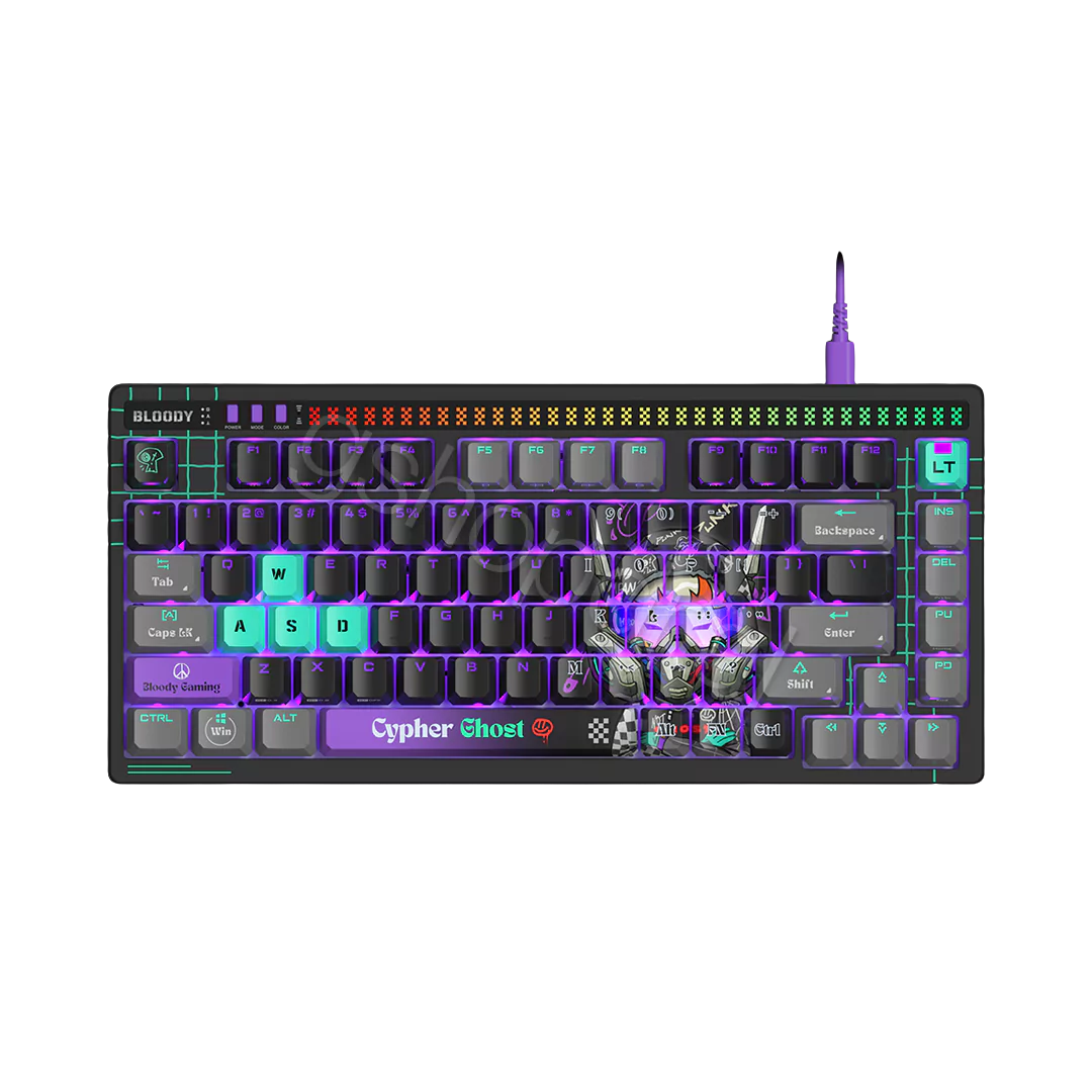 GAMING RGB MECHANICAL KEYBOARD BLOODY AT75 (3) GAMING RGB MECHANICAL KEYBOARD BLOODY AT75