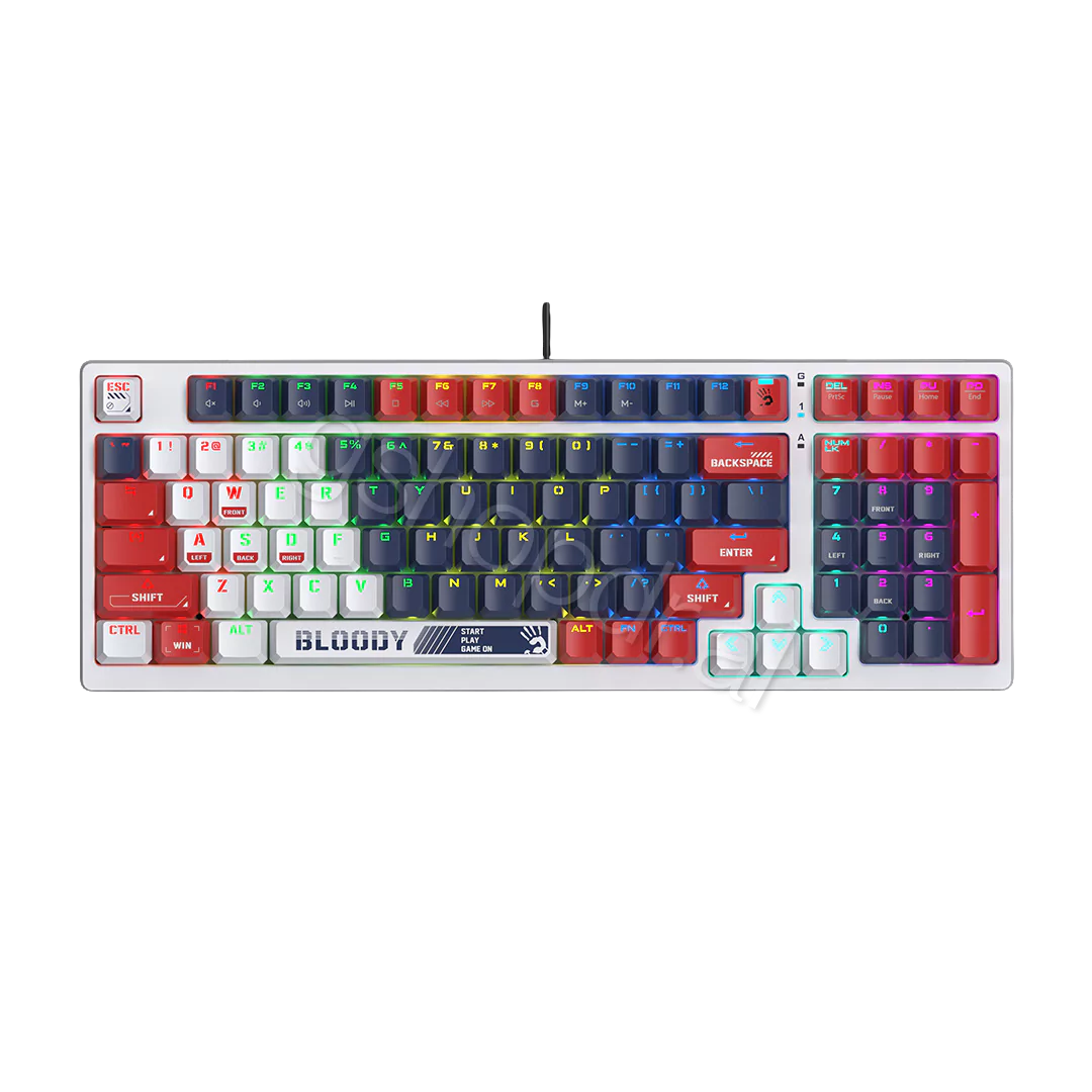 GAMING RGB MECHANICAL KEYBOARD BLOODY HOT-SWAPPABLE BLMS S98 (1) GAMING RGB MECHANICAL KEYBOARD BLOODY HOT-SWAPPABLE BLMS S98