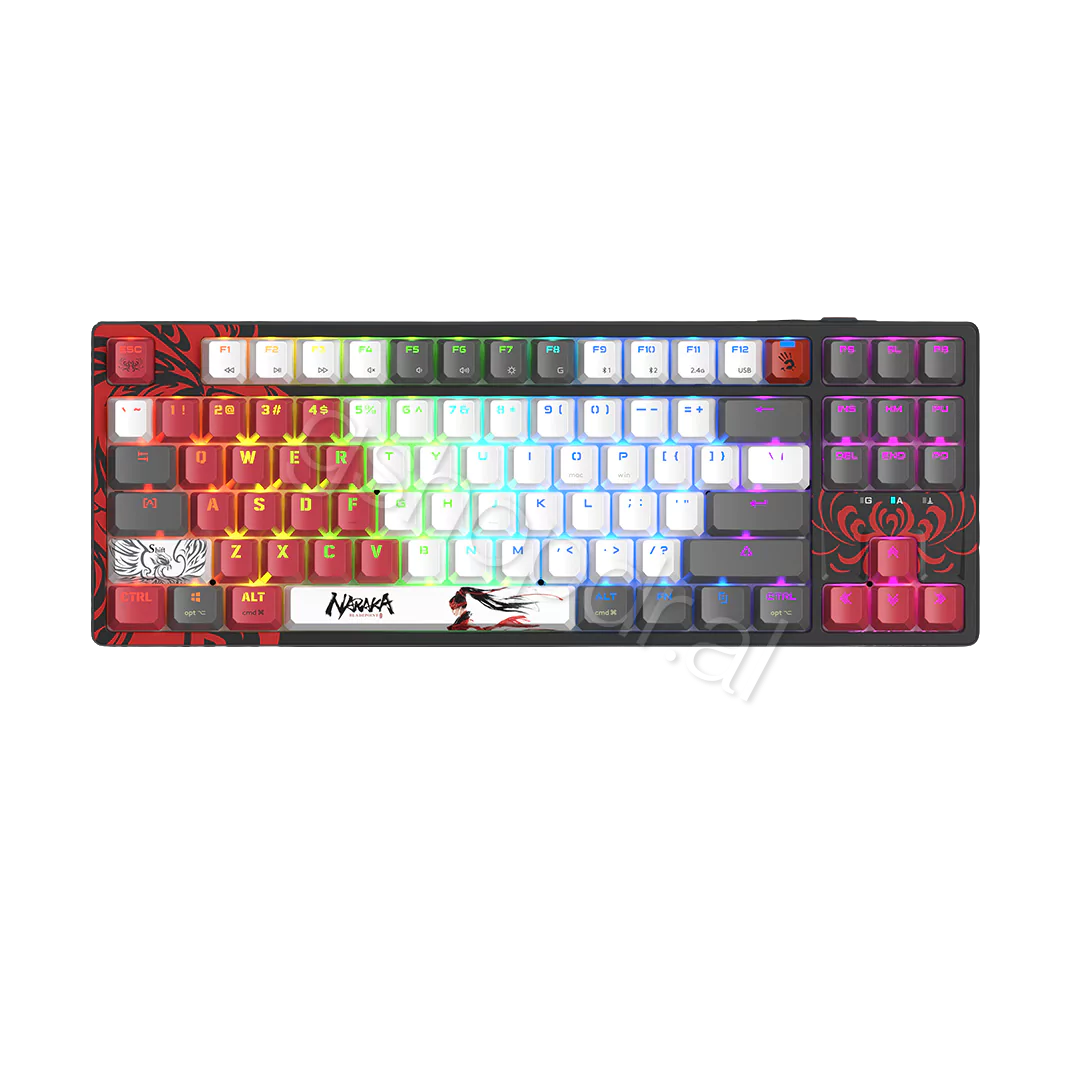 GAMING RGB MECHANICAL KEYBOARD BLOODY WS87 Dual-Core Wireless (1) GAMING RGB MECHANICAL KEYBOARD BLOODY WS87 Dual-Core Wireless