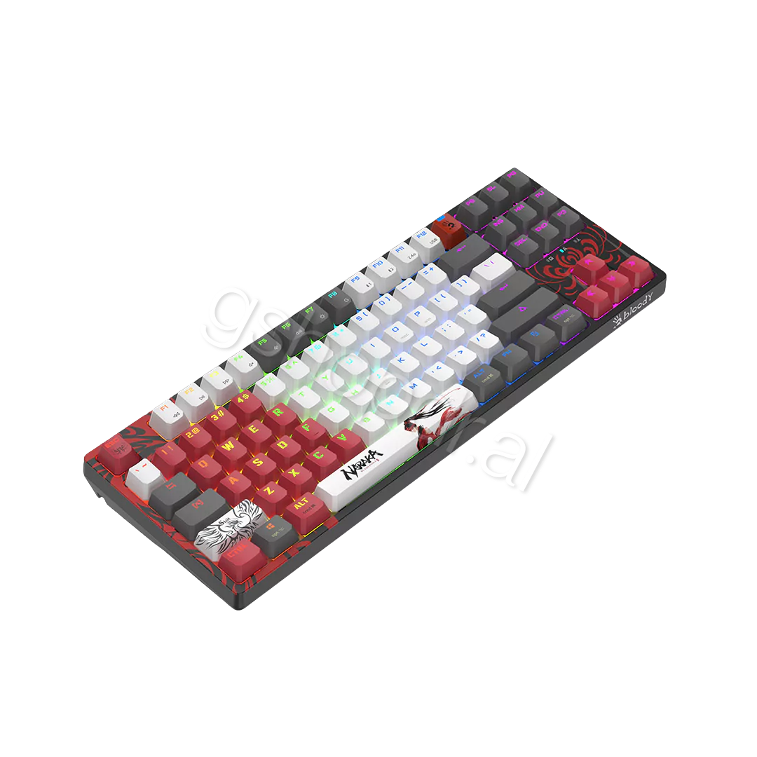 GAMING RGB MECHANICAL KEYBOARD BLOODY WS87 Dual-Core Wireless (2) Tastiere mekanike WS87 bloody Tirane