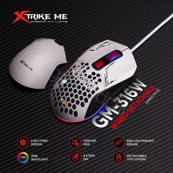 Gaming Mouse Xtrike GM-316 Tirane