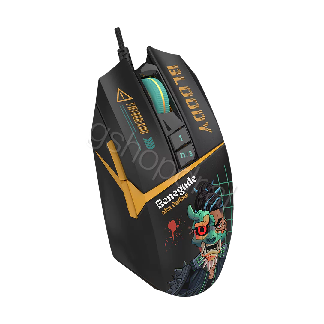 MOUSE GAMING RGB BLOODY RENEGADE W63 MAX Midnight