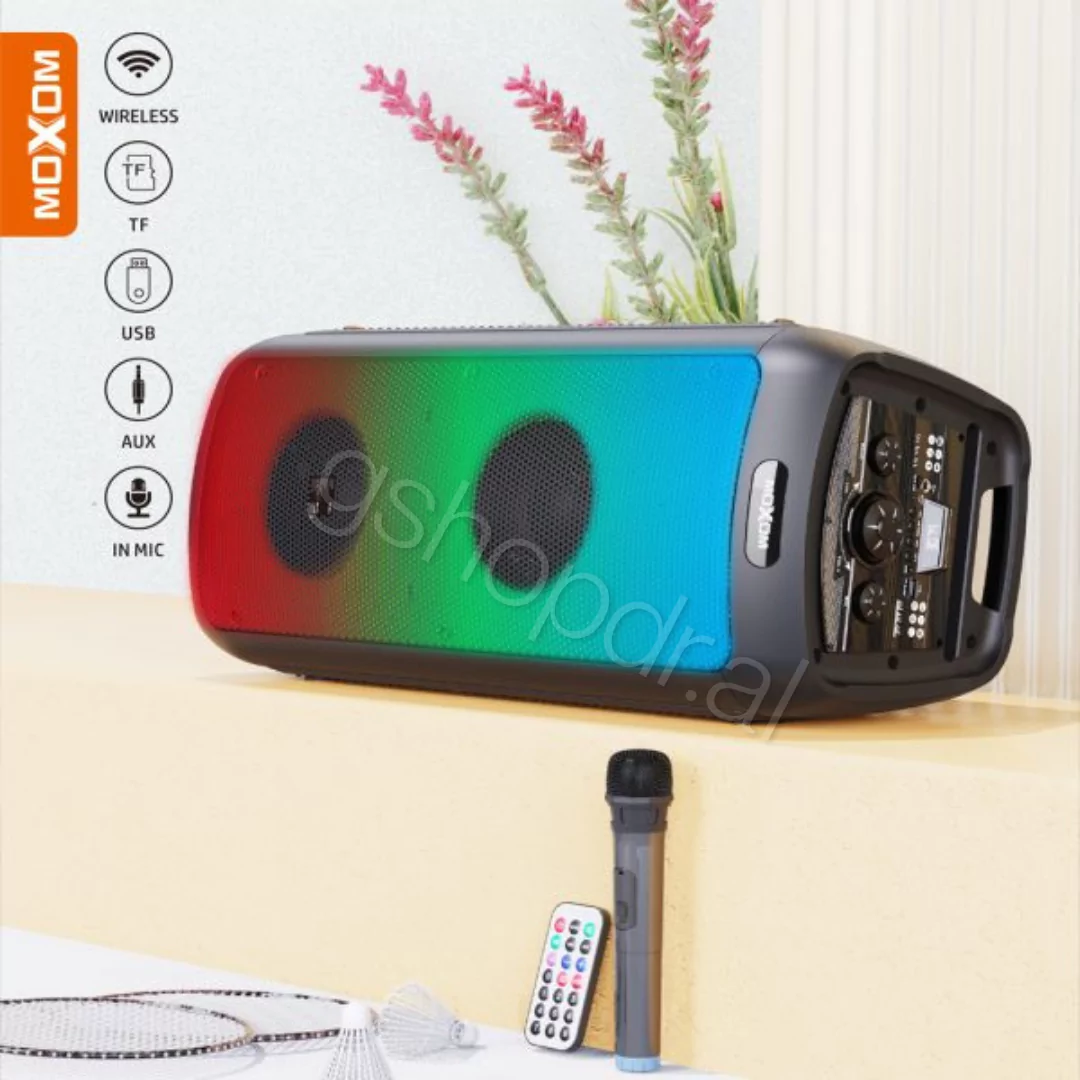 Moxom MX-SK54 30W LED SuperPower Wireless Speaker (1) Wireless Speaker Moxom MX-SK54 30W LED SuperPower Durres