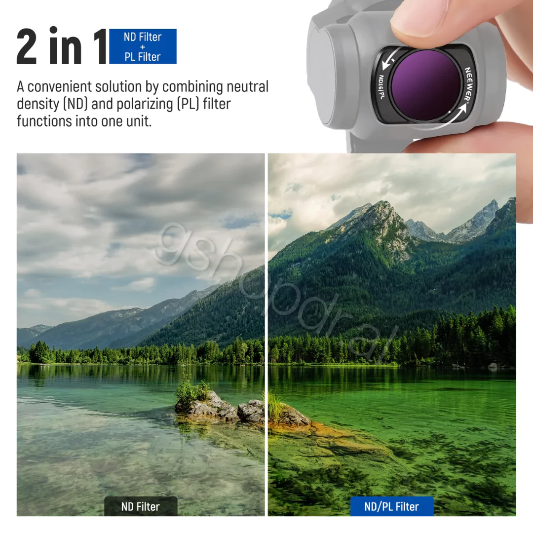 NEEWER FL-P10 14-Pack Magnetic ND & CPL & Effect Filter Set for DJI Osmo Pocket 3 (4) NEEWER FL-P10 14-Pack Magnetic ND & CPL & Effect Filter Set for DJI Osmo Pocket 3 Tirane