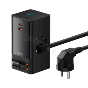 Baseus PowerCombo Tower PowerStrip 65W 2Ac+1U+1C+Retractable-C