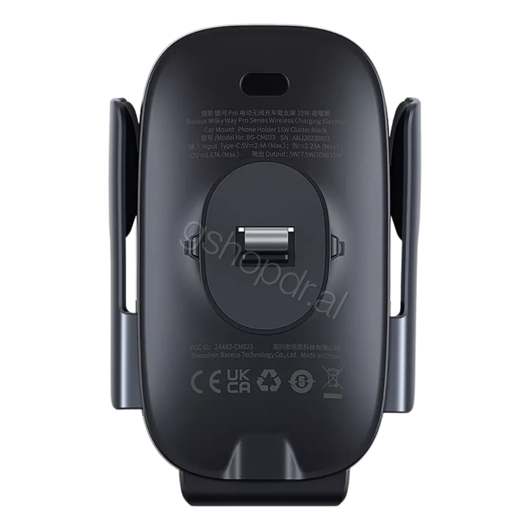Baseus Car Charger Milky Way Pro Series Inductive 15W holder for Air Vent (2) Baseus Car Charger Milky Way Pro Series Inductive 15W holder for Air Vent Durres