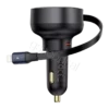 Baseus Enjoyment Pro Car Charger C+Retractable iP Cable 55W