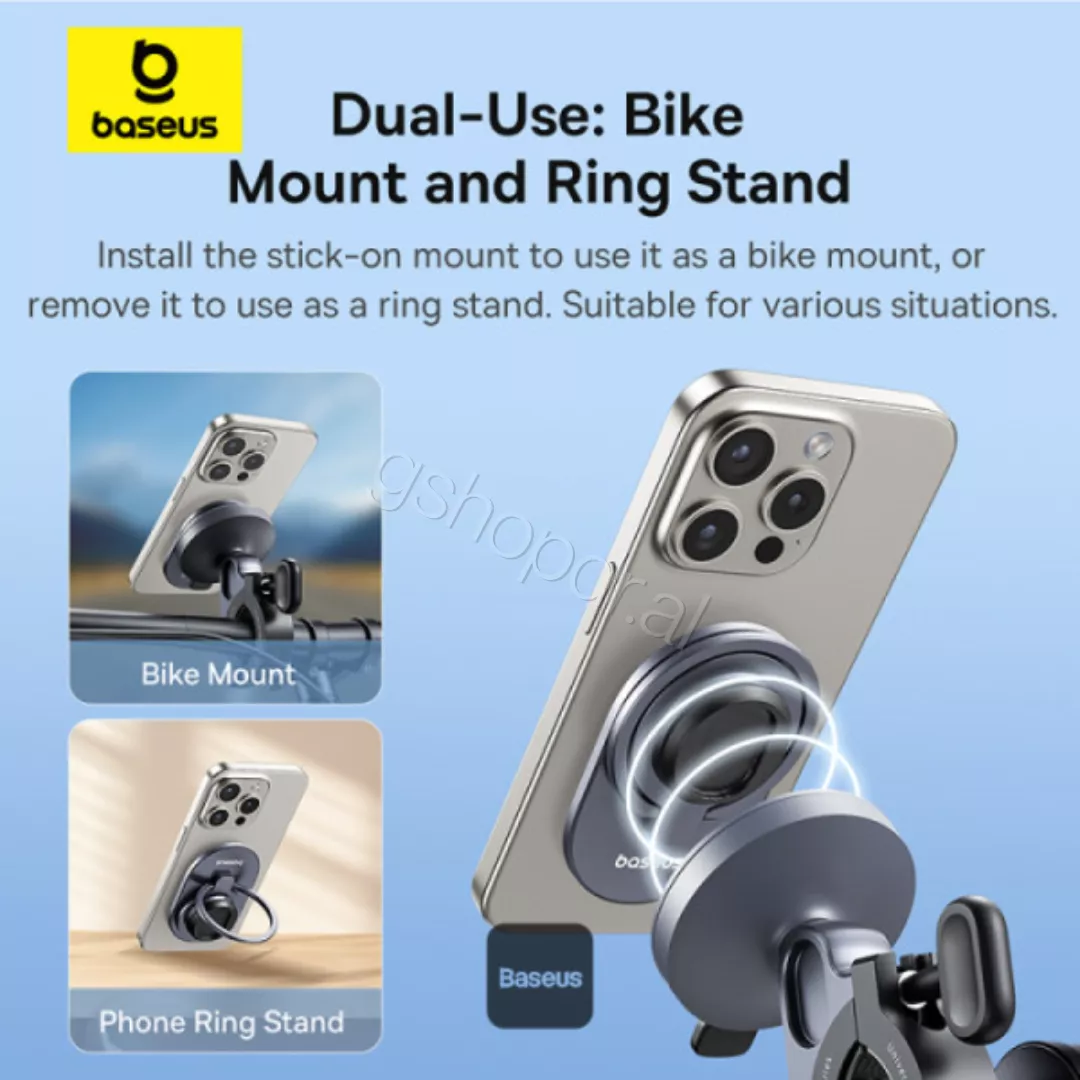 Baseus PrimeTrip Magnetic Bike Phone Holder (4) Mbajtëse magnetike për telefon biçikletë Baseus PrimeTrip DURRES