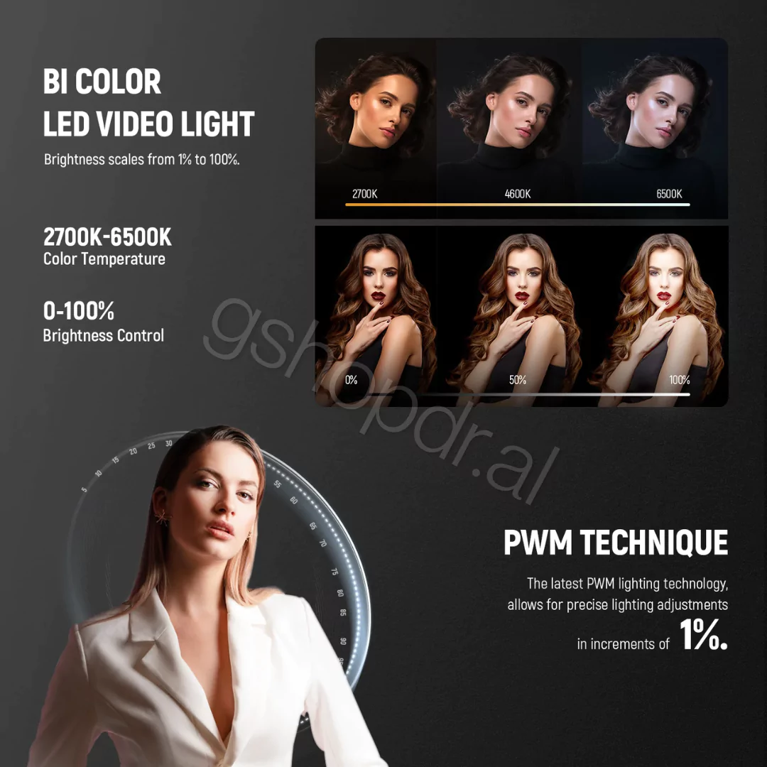 Drite LED Neewer MS60B Bi color