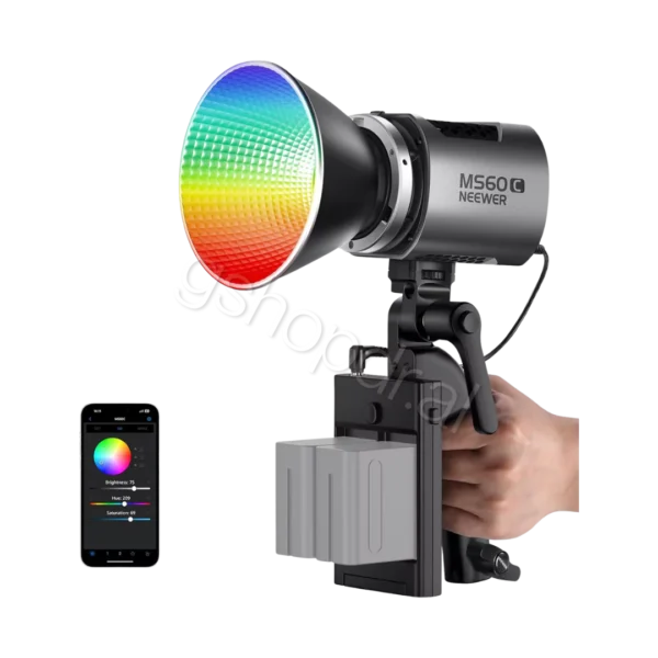 NEEWER MS60C RGB LED Video Light Handheld Spotlight