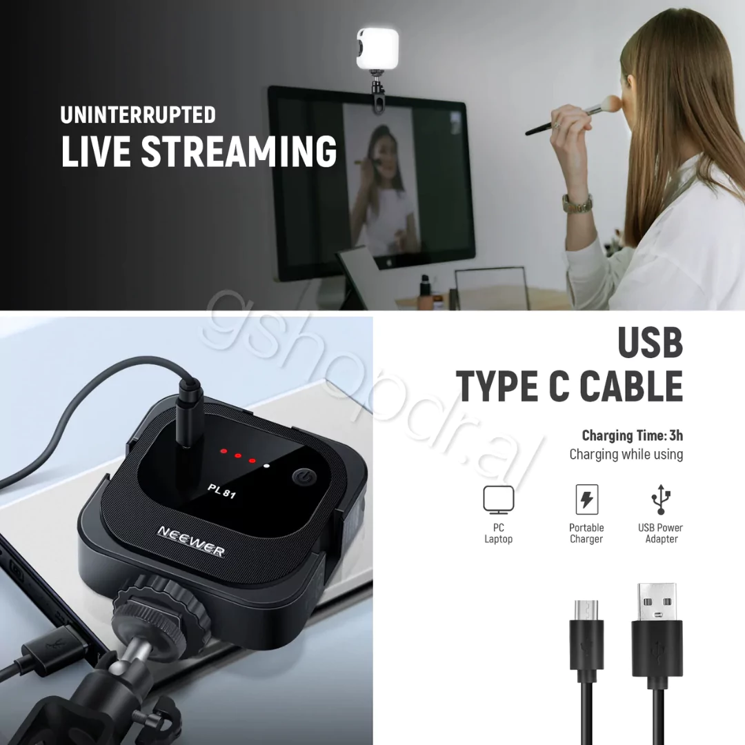 Drite LED portabel PL81 NEEWER