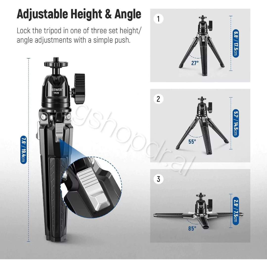 Mini Tripod Metalik për Tavolinë NEEWER TP29 Durres