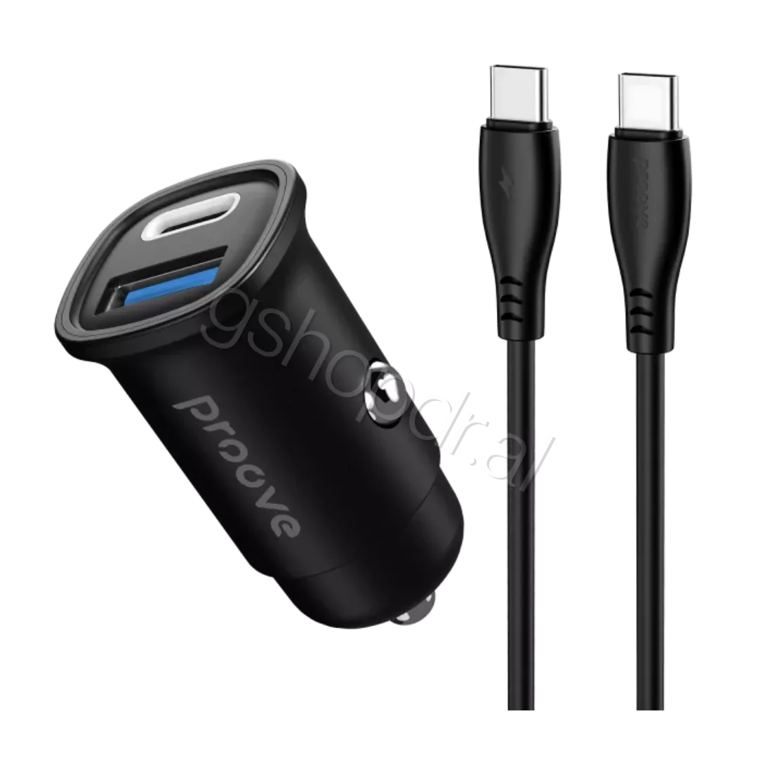 Proove Car Charger Flash 30W + Cable Type-C to Type-C