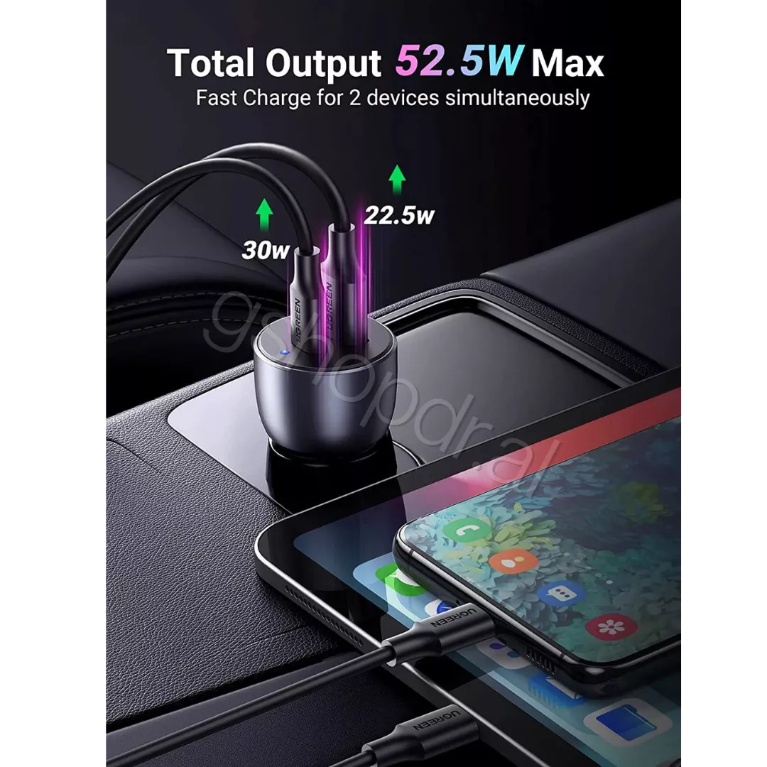 UGREEN 52.5W USB C Car Charger CD213 (2)