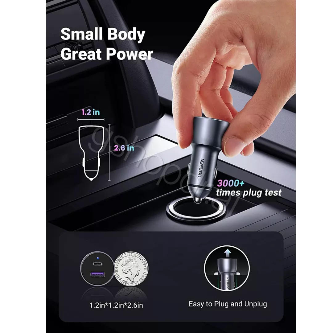 UGREEN 52.5W USB C Car Charger CD213 (3)