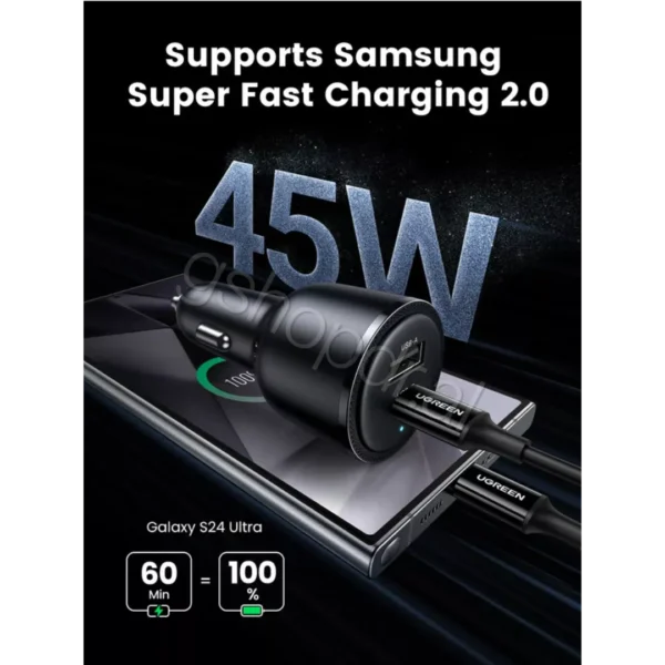 UGREEN 63W USB C Car Charger CD293 Durres