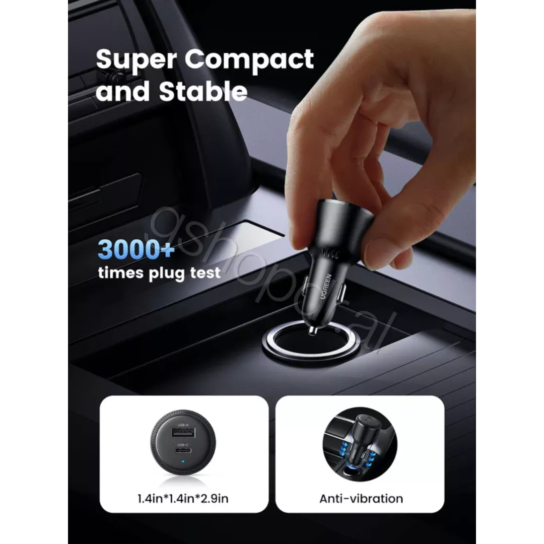 UGREEN 63W USB C Car Charger CD293 (5) Karikues per Makine Ugreen CD293