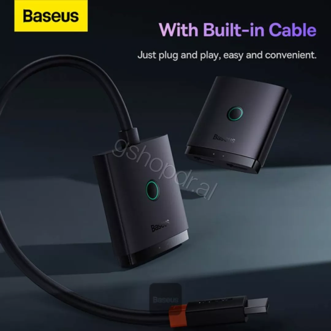 Baseus AirJoy Series 2-in-1 Bidirectional HDMI Switch with 1m Cable Cmimi Tirane