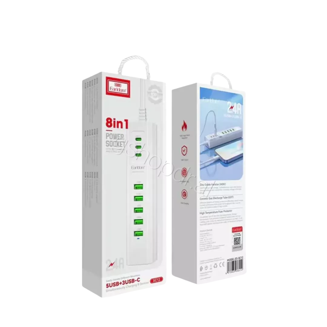 Prize 8in1 5USB+3USB-C ES-SC12 Earldom Cmimi durres