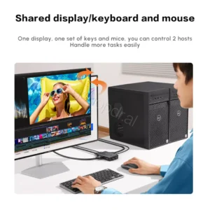 Ugreen 90490 VGA 2 in 1 out KVM Switch Durres