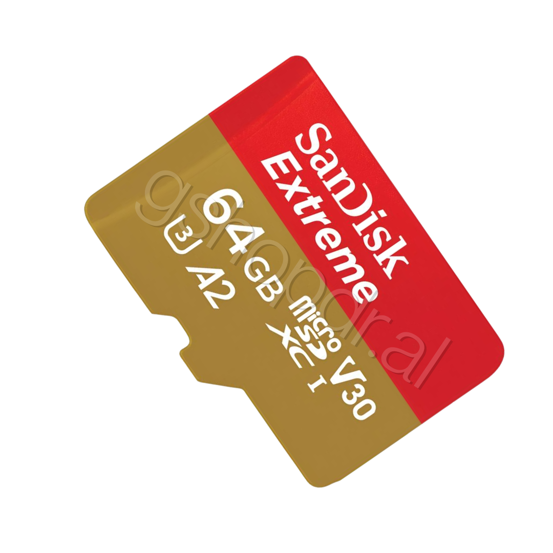 SanDisk Extreme microSDXC 64GB pamje anësore e kartës së memories