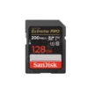 SanDisk Extreme PRO SD Card 128GB UHS-I V30 U3 me shpejtësi deri në 200MB/s për kamera dhe video 4K