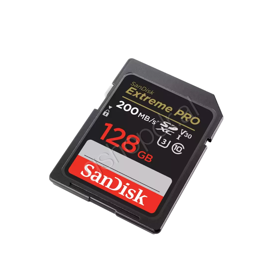 SanDisk Extreme PRO SD Card 128GB UHS-I V30 U3 pamje anësore për kamera profesionale